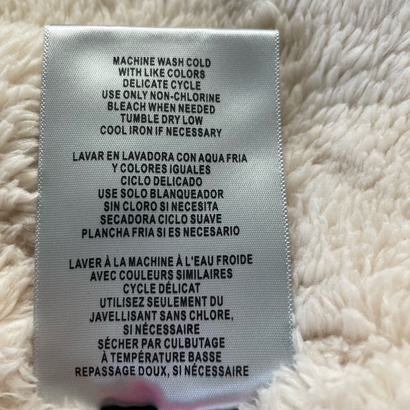 Levis Cotton Plaid Sherpa Lined Hoodie Jacket in Green Ombré, Size Small - Picture 14 of 14